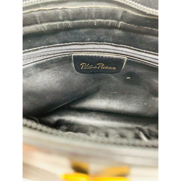 Vintage Paloma Picasso Crossbody Purse Handbag Tote Made In Italy - Picture 11 of 12